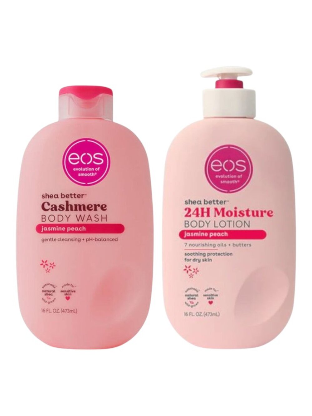 EOS Jasmine Peach Body Wash & Body Lotion